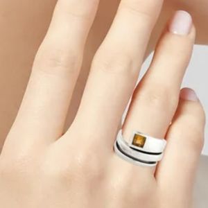 GUCCI Citrine Wrap Cocktail RingSize: 7
